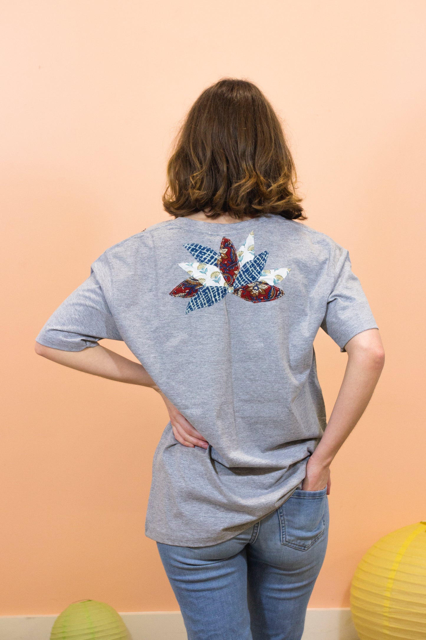 Quilted Floral Eco-T-shirt
