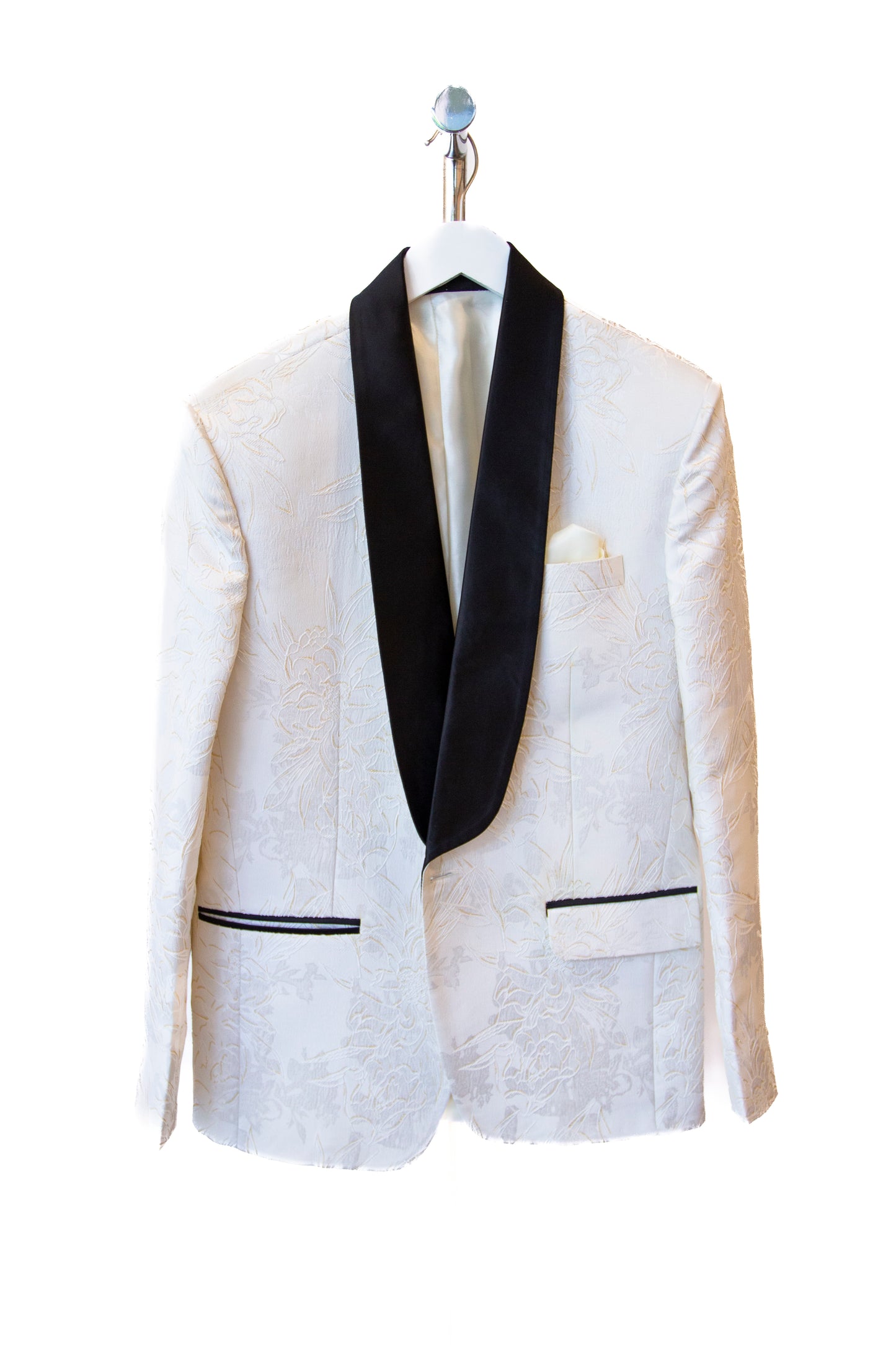 CHYATEE BESPOKE | Cocktail Jacket: Ivory Rose