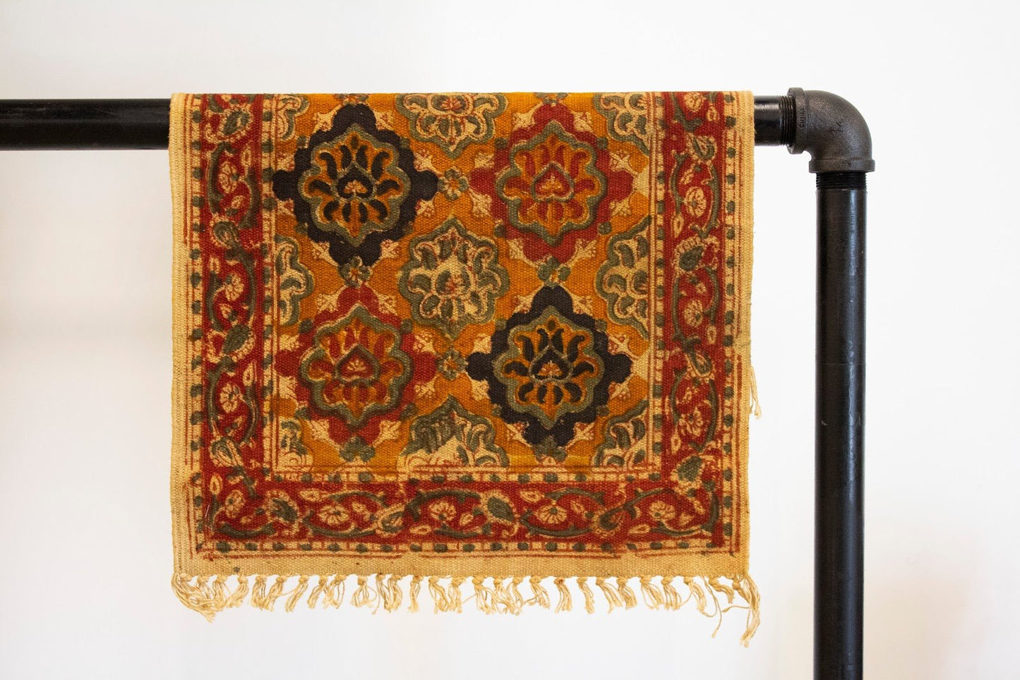 Block Print Mini Rug 1.5' x 2' - CHYATEE