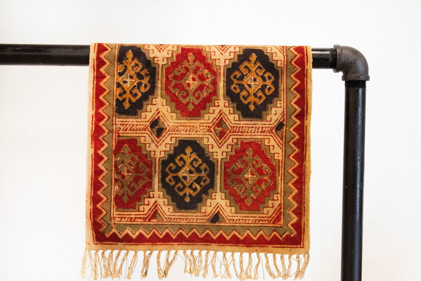 Block Print Mini Rug 1.5' x 2' - CHYATEE