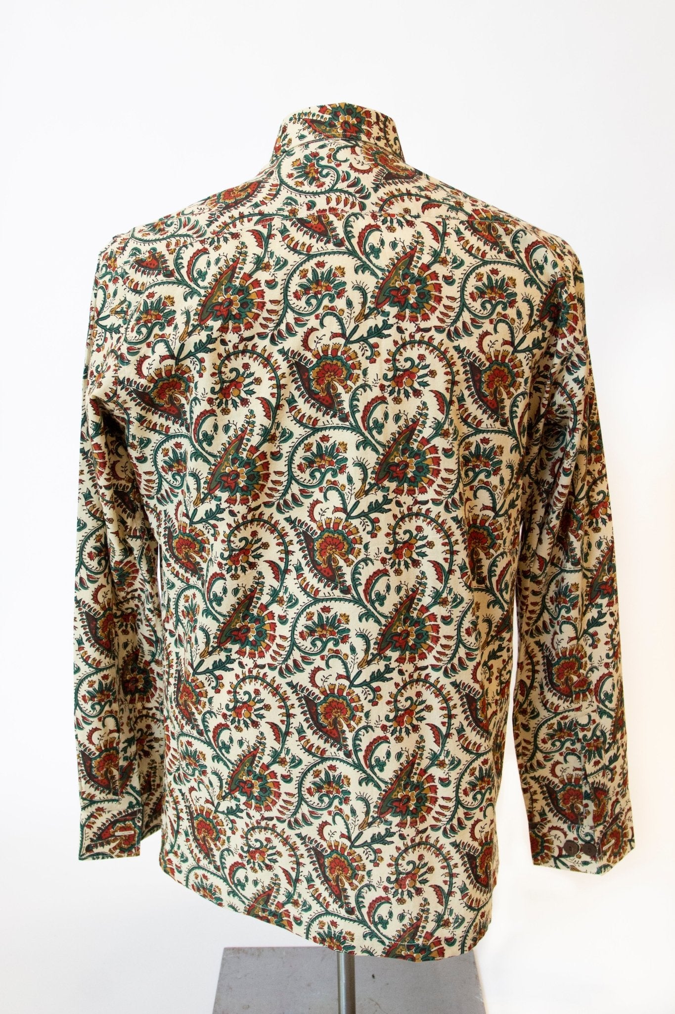 Block Printed Paisley Button-down - CHYATEE