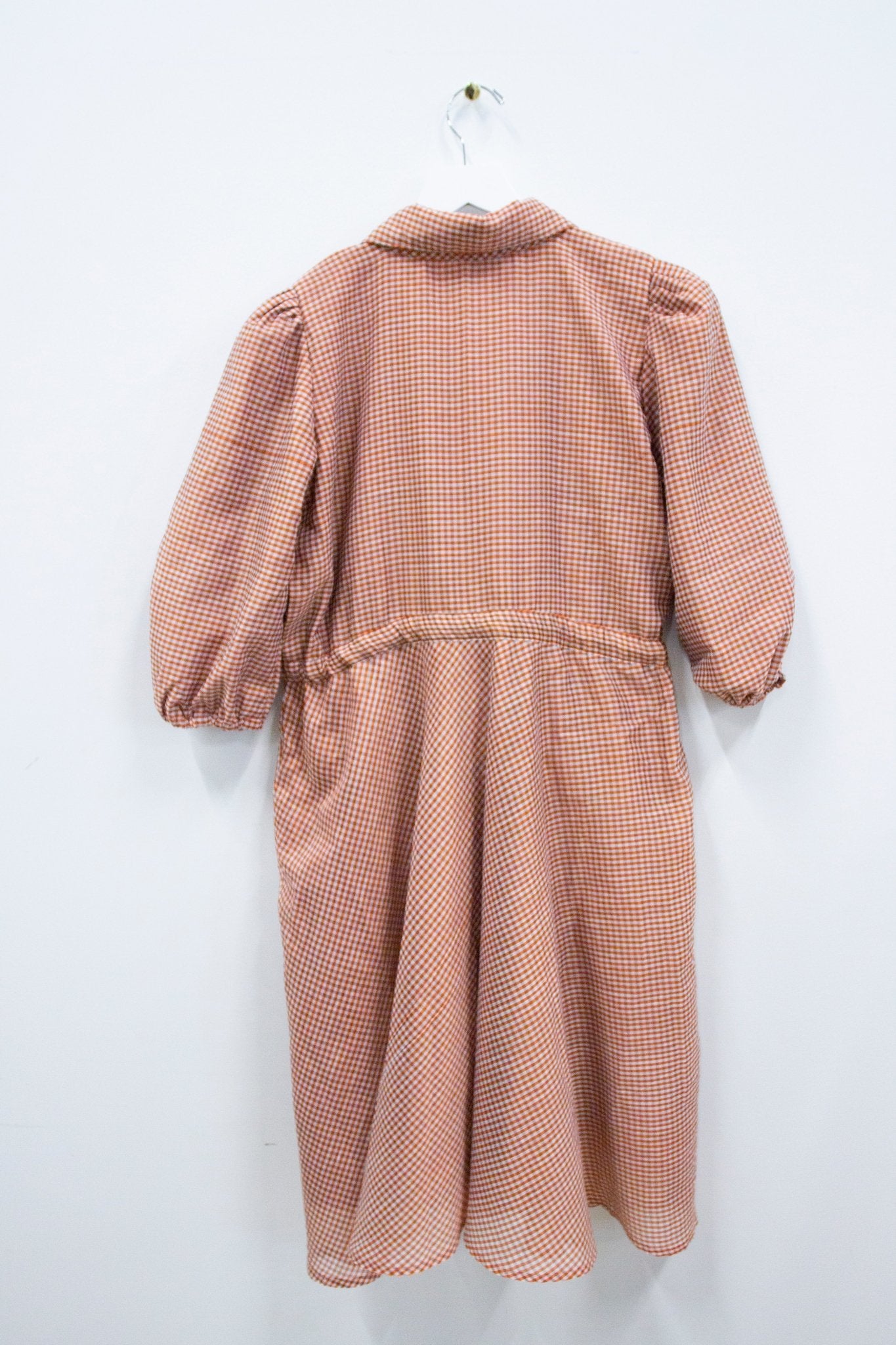 Burnt Gingham Frock - CHYATEE
