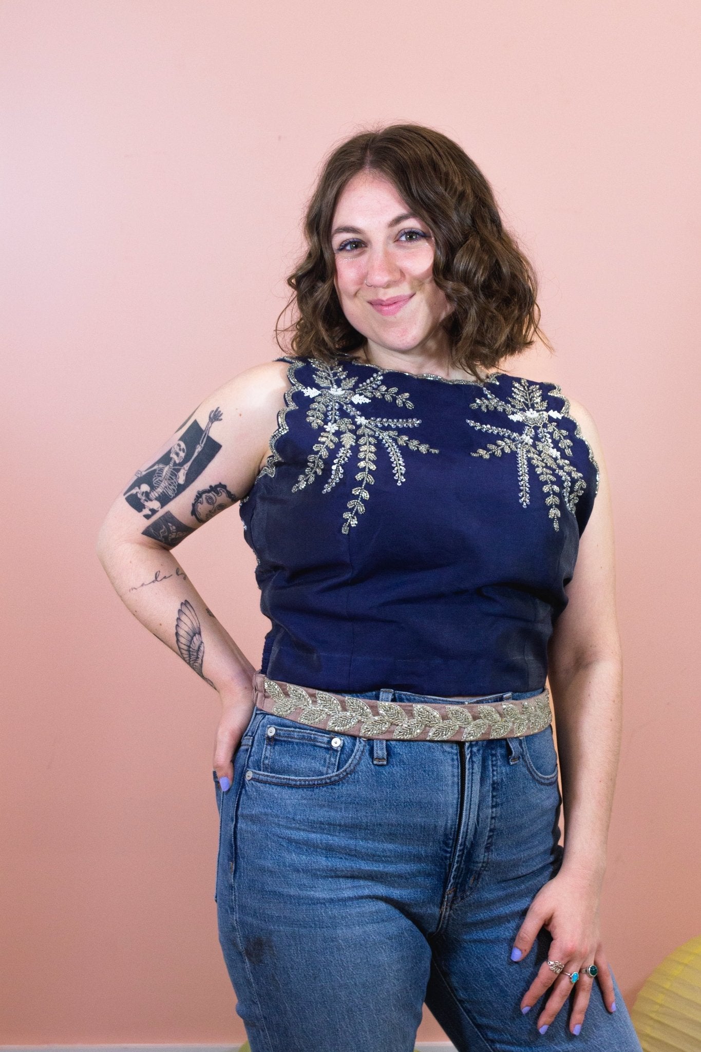 CHYATEE BESPOKE | AARI CROP TOP: SILVER-LINNING SKY - CHYATEE