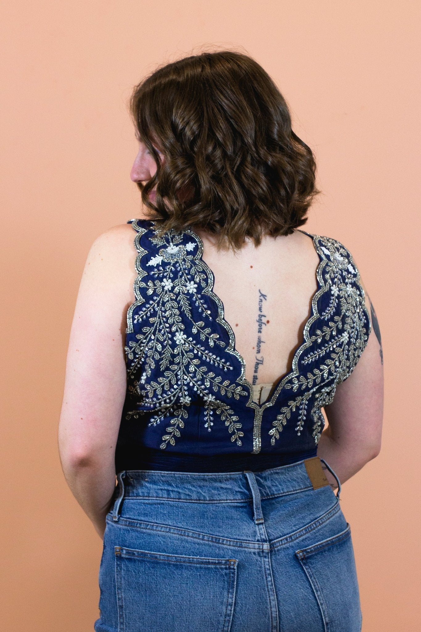 CHYATEE BESPOKE | AARI CROP TOP: SILVER-LINNING SKY - CHYATEE