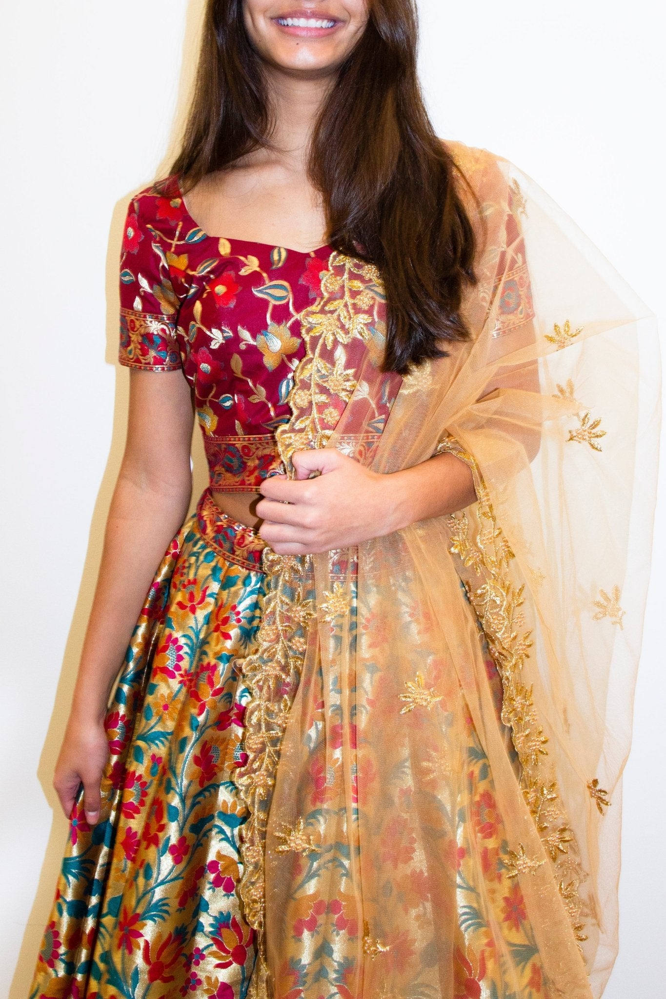 CHYATEE BESPOKE | Silk Lotus Lengha - CHYATEE