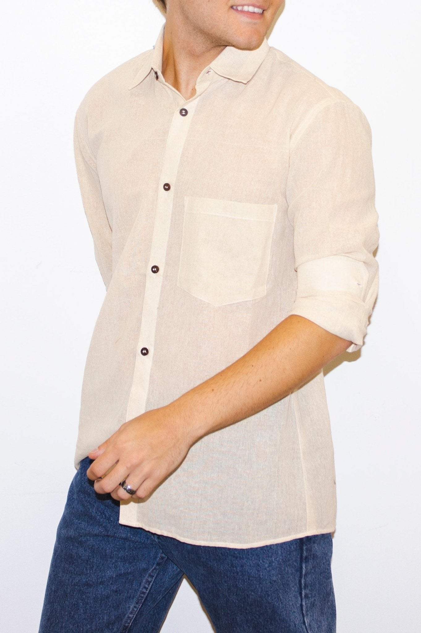Crisp Linen Button Down - CHYATEE
