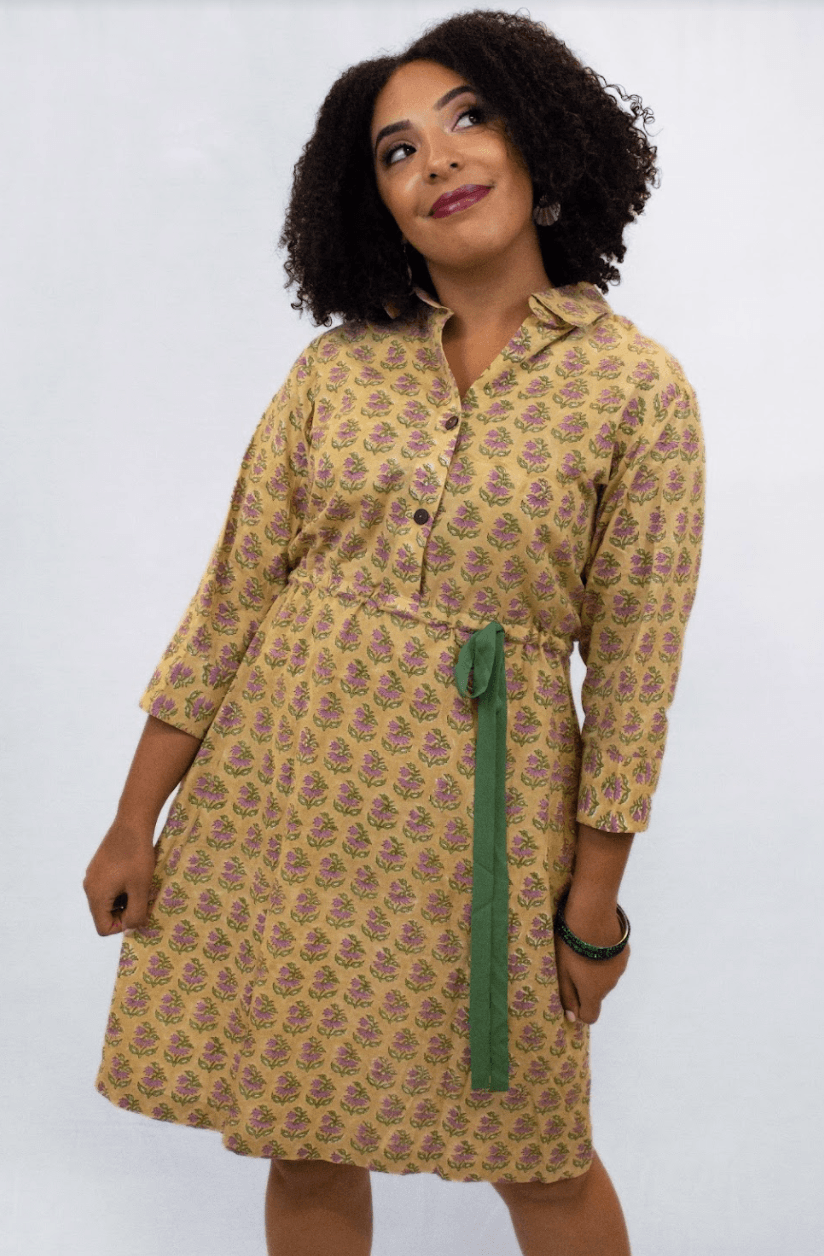 Lilac Khaki Tunic - CHYATEE
