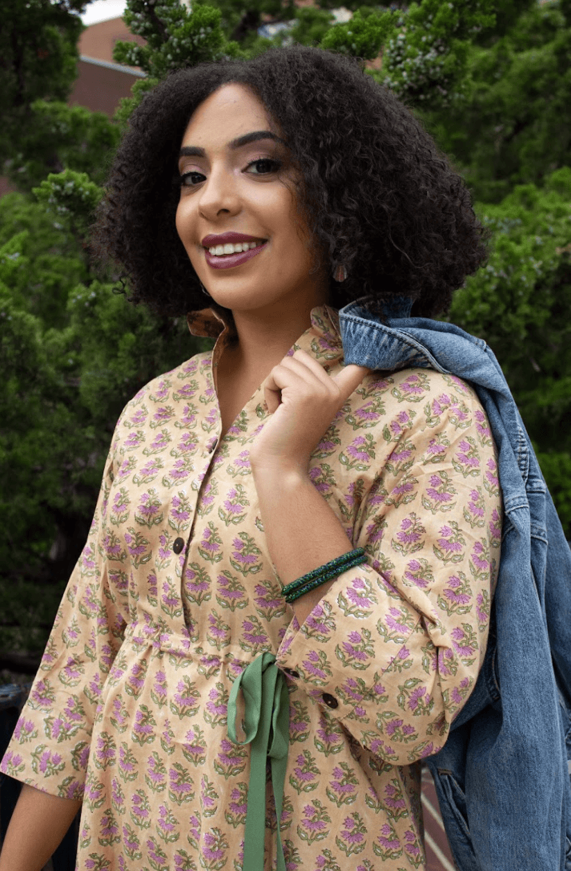 Lilac Khaki Tunic - CHYATEE