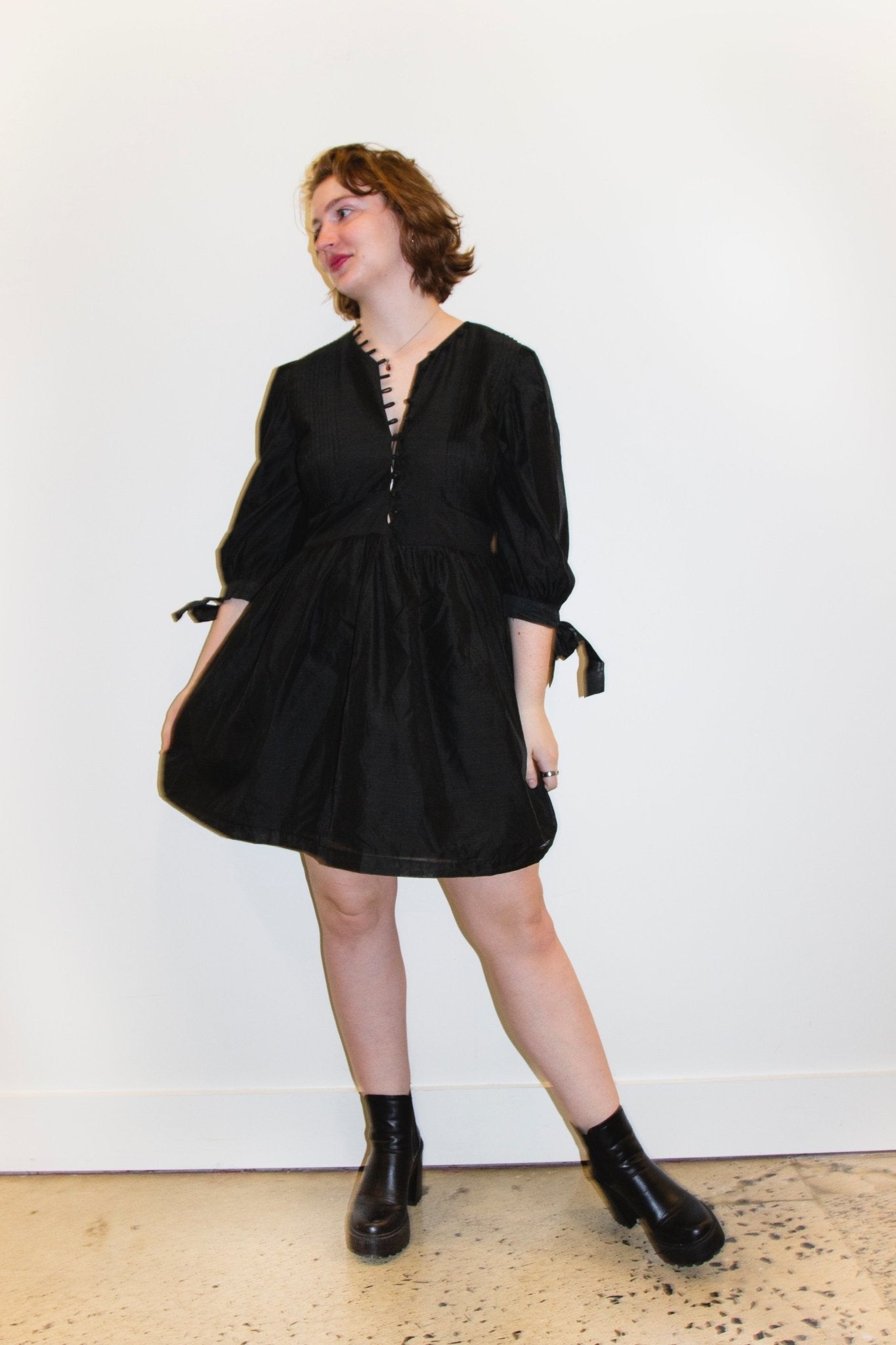 Noir Blossom Dress - CHYATEE
