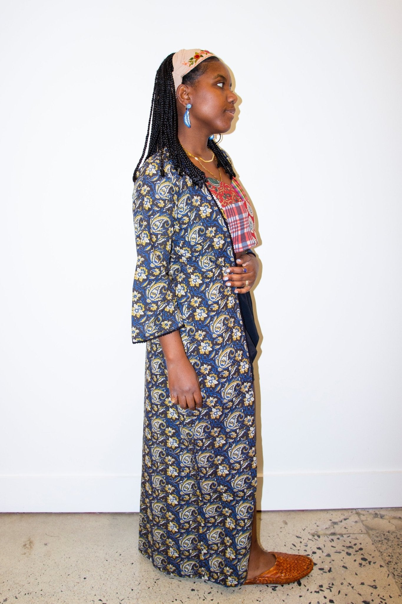 Paisley Kalamkari Duster - CHYATEE