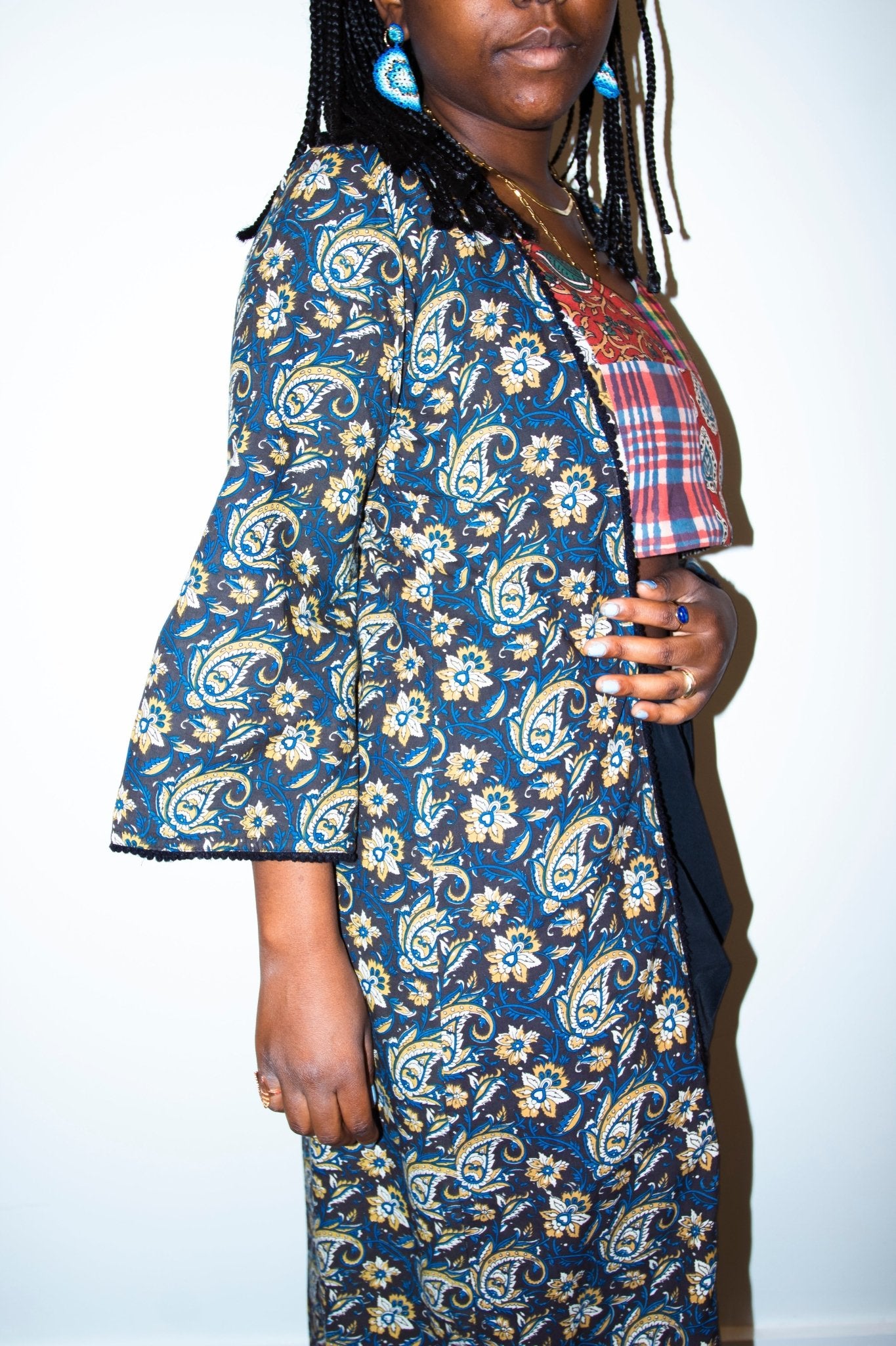 Paisley Kalamkari Duster - CHYATEE