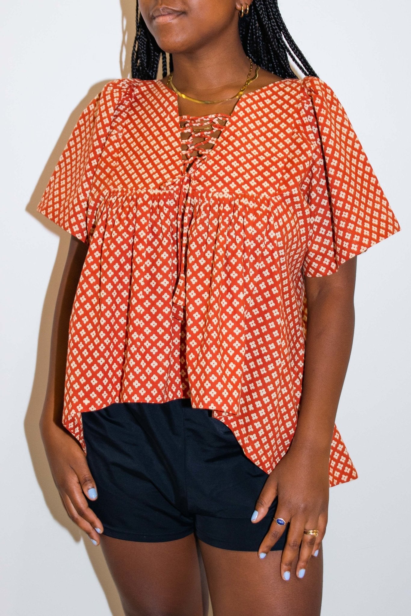 Poppy Auburn Tunic Top - CHYATEE