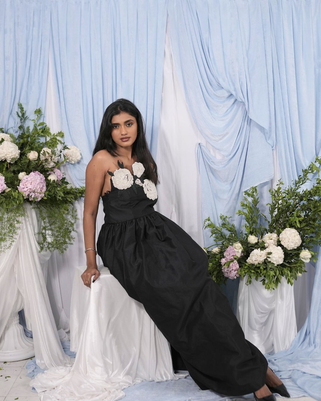 The Elara Floral Corset Dress