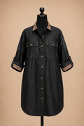 Black K Shirt Dress