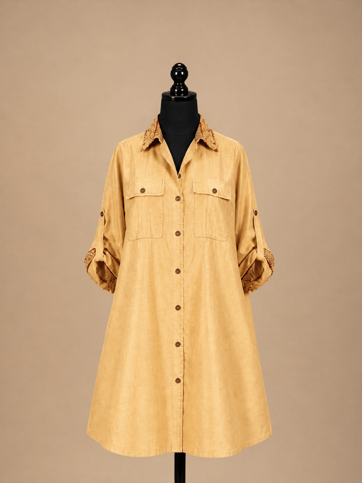IVORY K SHIRT DRESS - CHYATEE