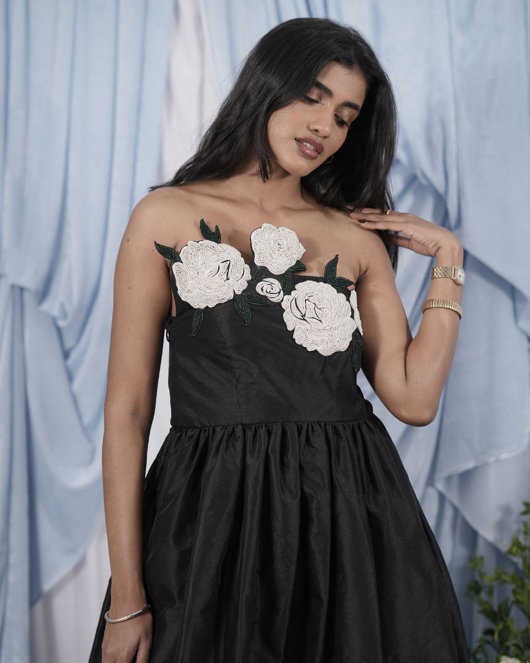 The Niloufer Floral Corset Dress - CHYATEE