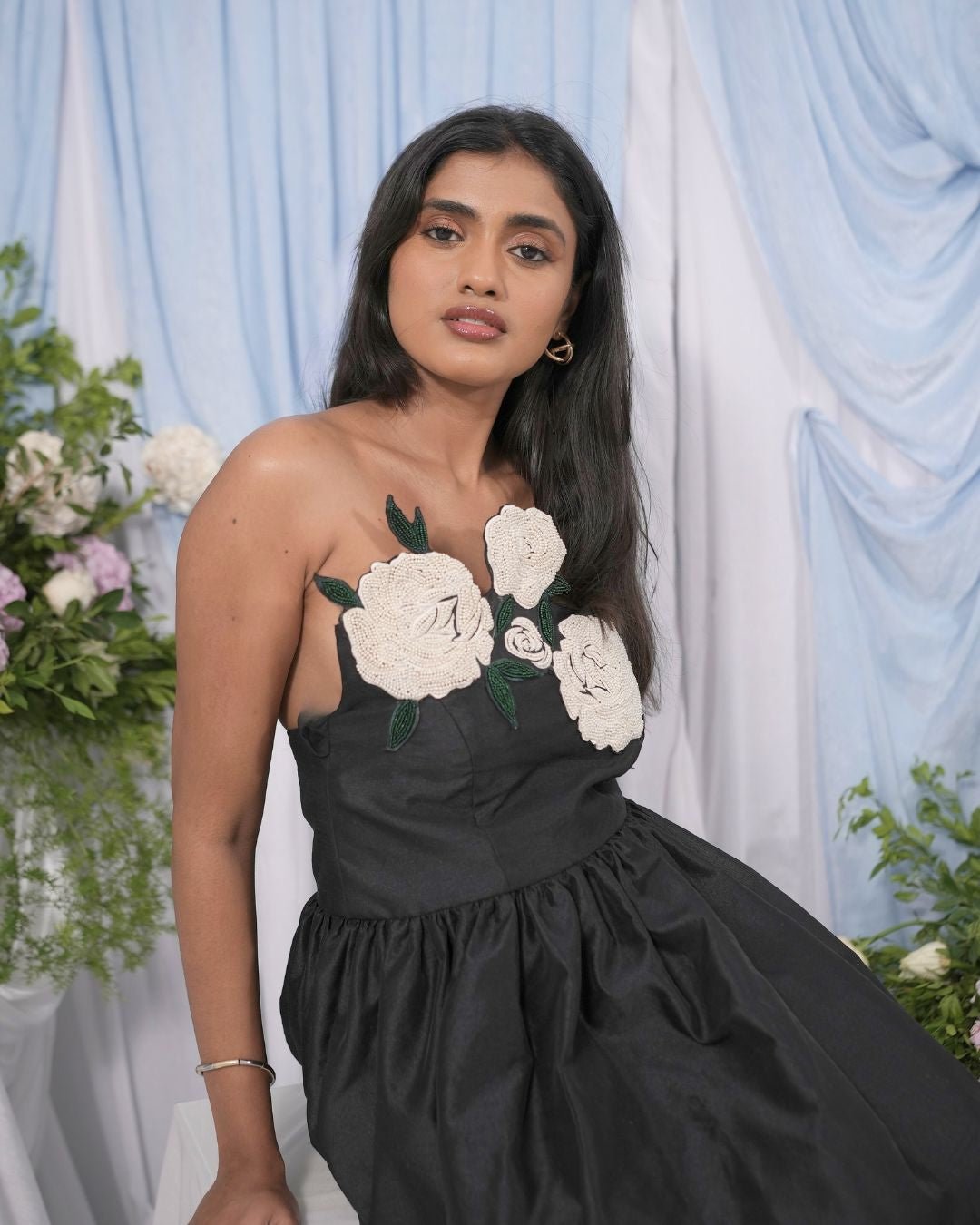 The Niloufer Floral Corset Dress - CHYATEE