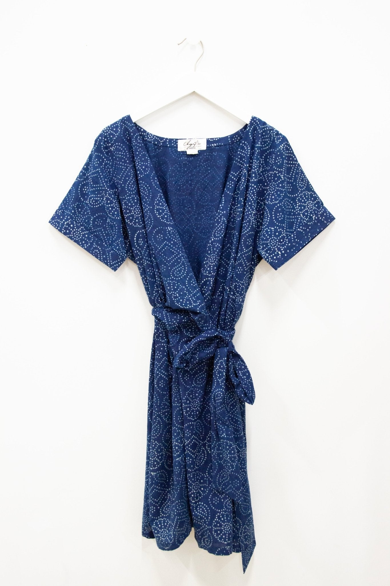 Bangru Indigo Wrap Dress - CHYATEE