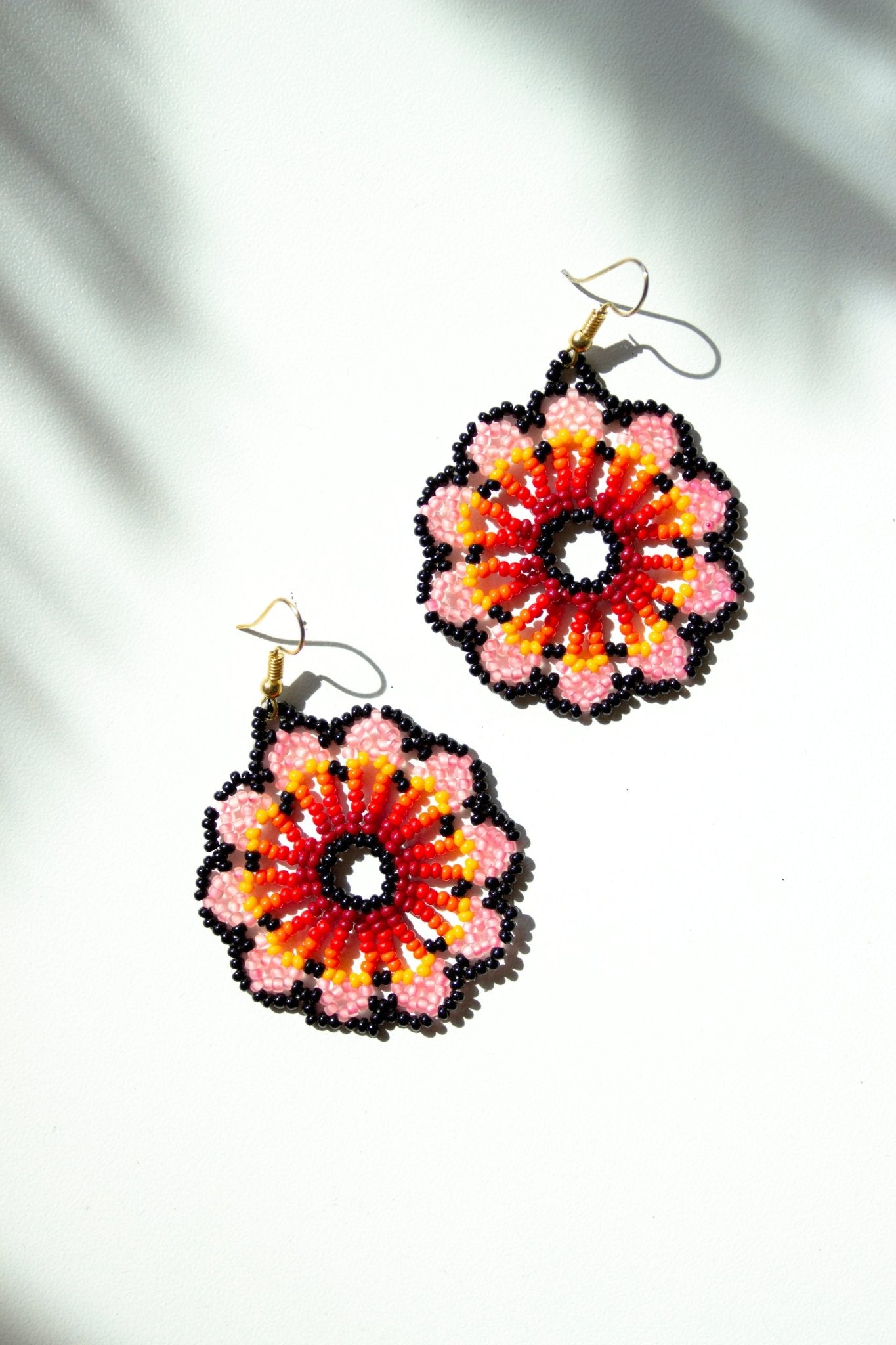 Beaded Flower Earrings - CHYATEE