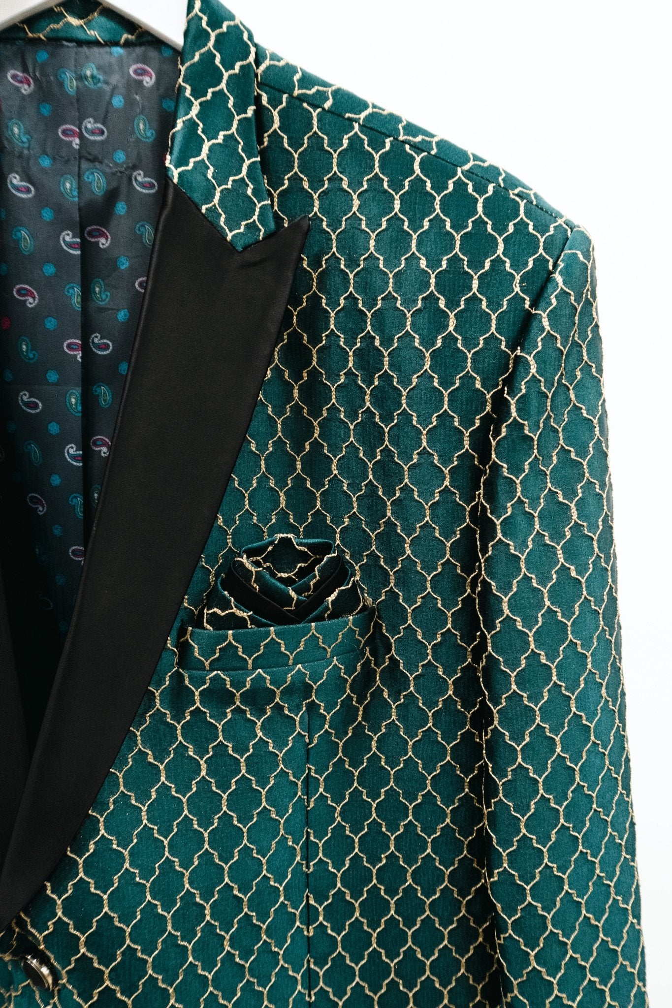 CHYATEE BESPOKE | Cocktail Jacket: Crescent Emerald - CHYATEE