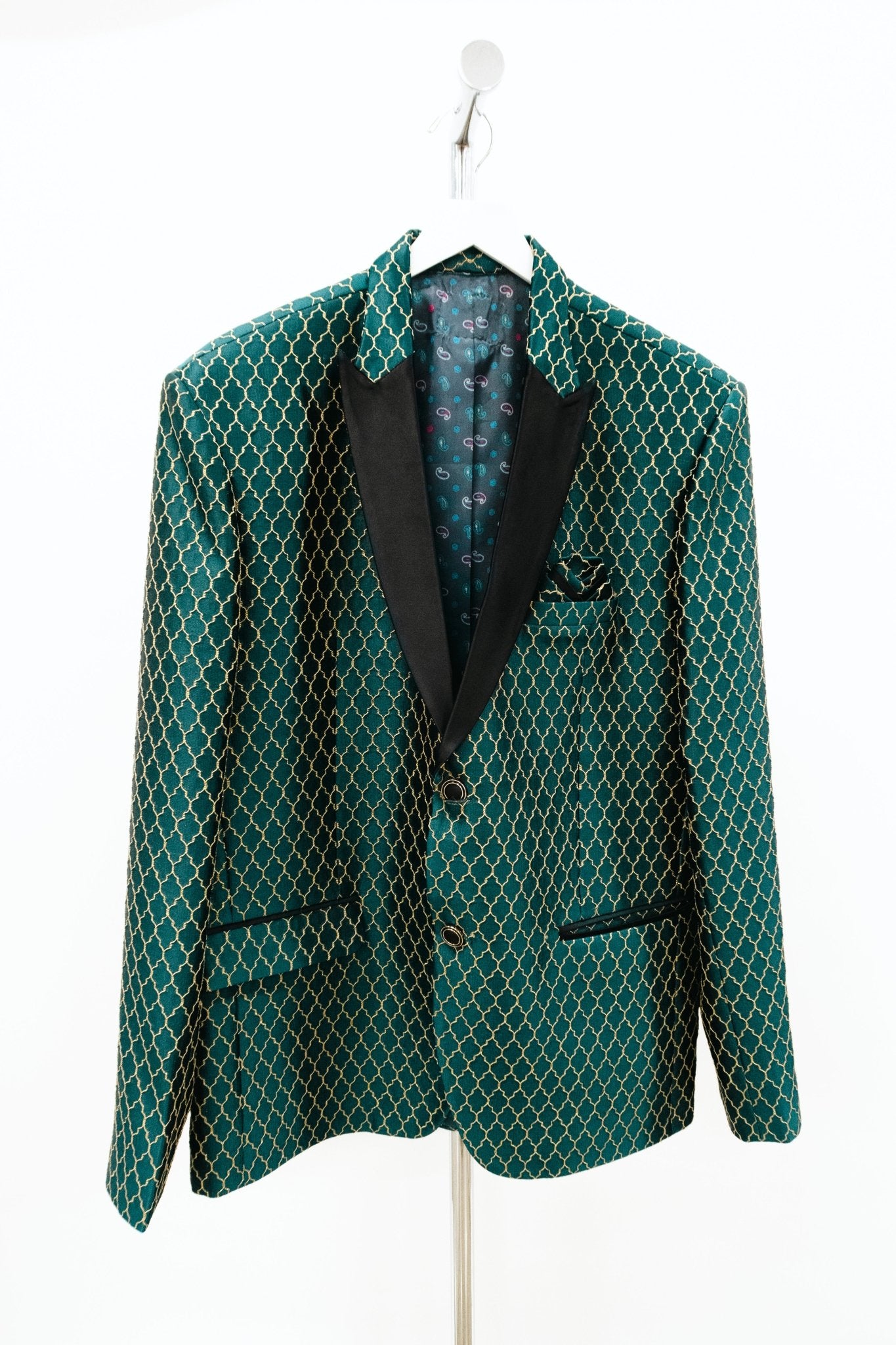 CHYATEE BESPOKE | Cocktail Jacket: Crescent Emerald - CHYATEE