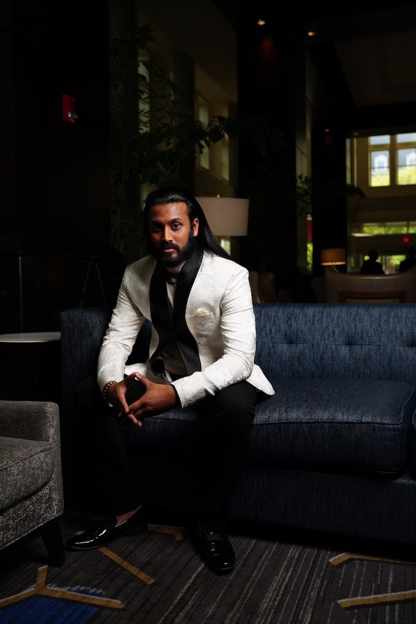 CHYATEE BESPOKE | Cocktail Jacket: Ivory Rose - CHYATEE