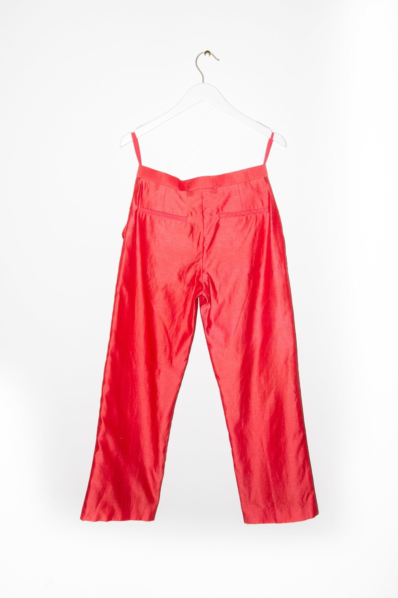 Coral Chanderi Flares - CHYATEE