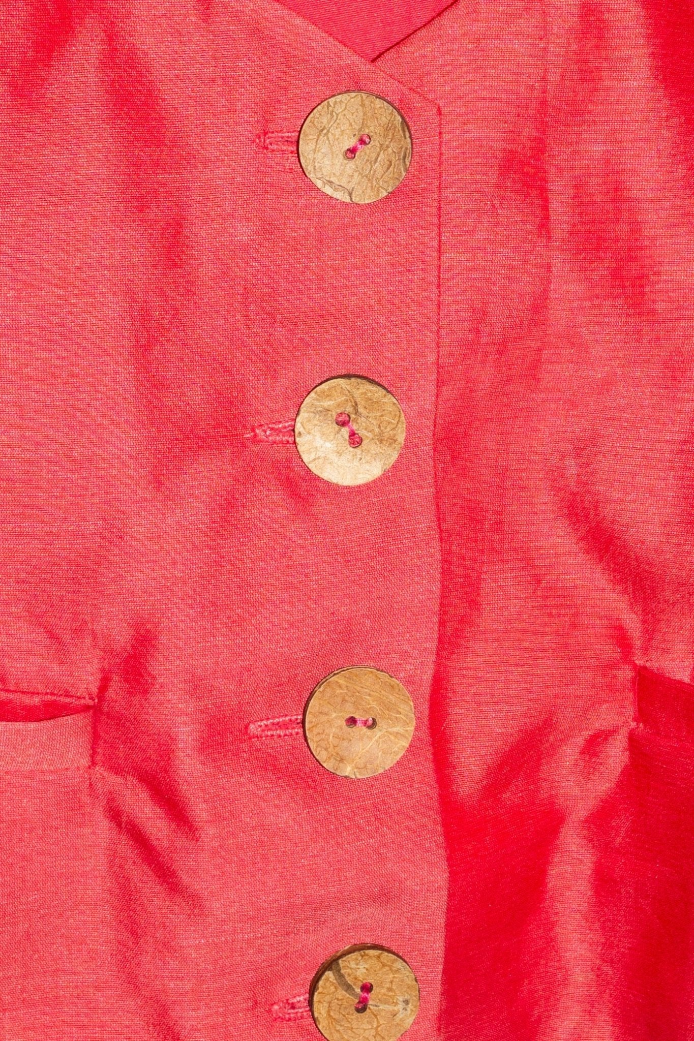 Coral Chanderi Vest - CHYATEE