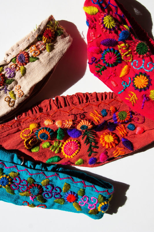 Guatemalan Floral Head Bands - CHYATEE