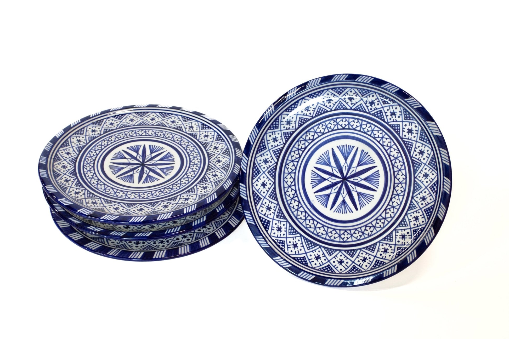 Handpainted Indigo Plates - CHYATEE