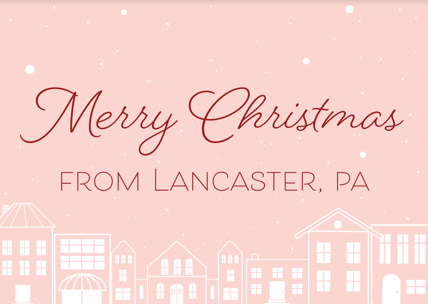 Lancaster Christmas Card - CHYATEE