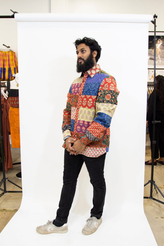 Mens Patchwork Capsule Button Down - CHYATEE