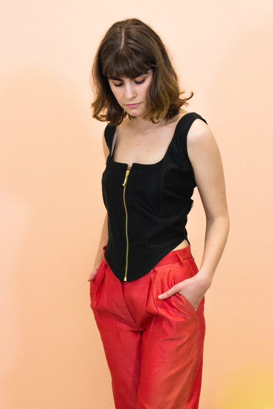 Noir Corset Top - CHYATEE