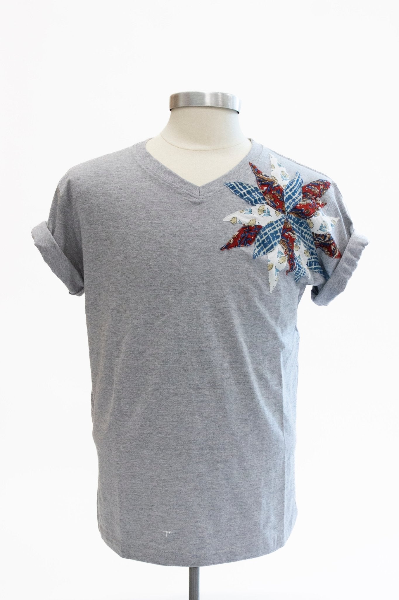 Quilted Floral Eco-T-shirt - CHYATEE