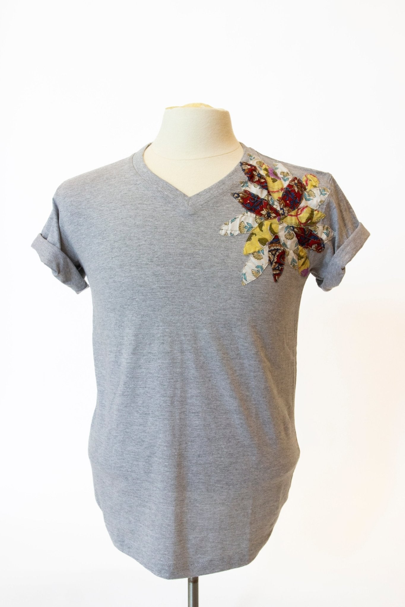 Quilted Floral Eco-T-shirt - CHYATEE