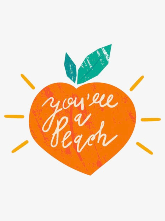 Recycled Paper |You're a Peach Card - CHYATEE