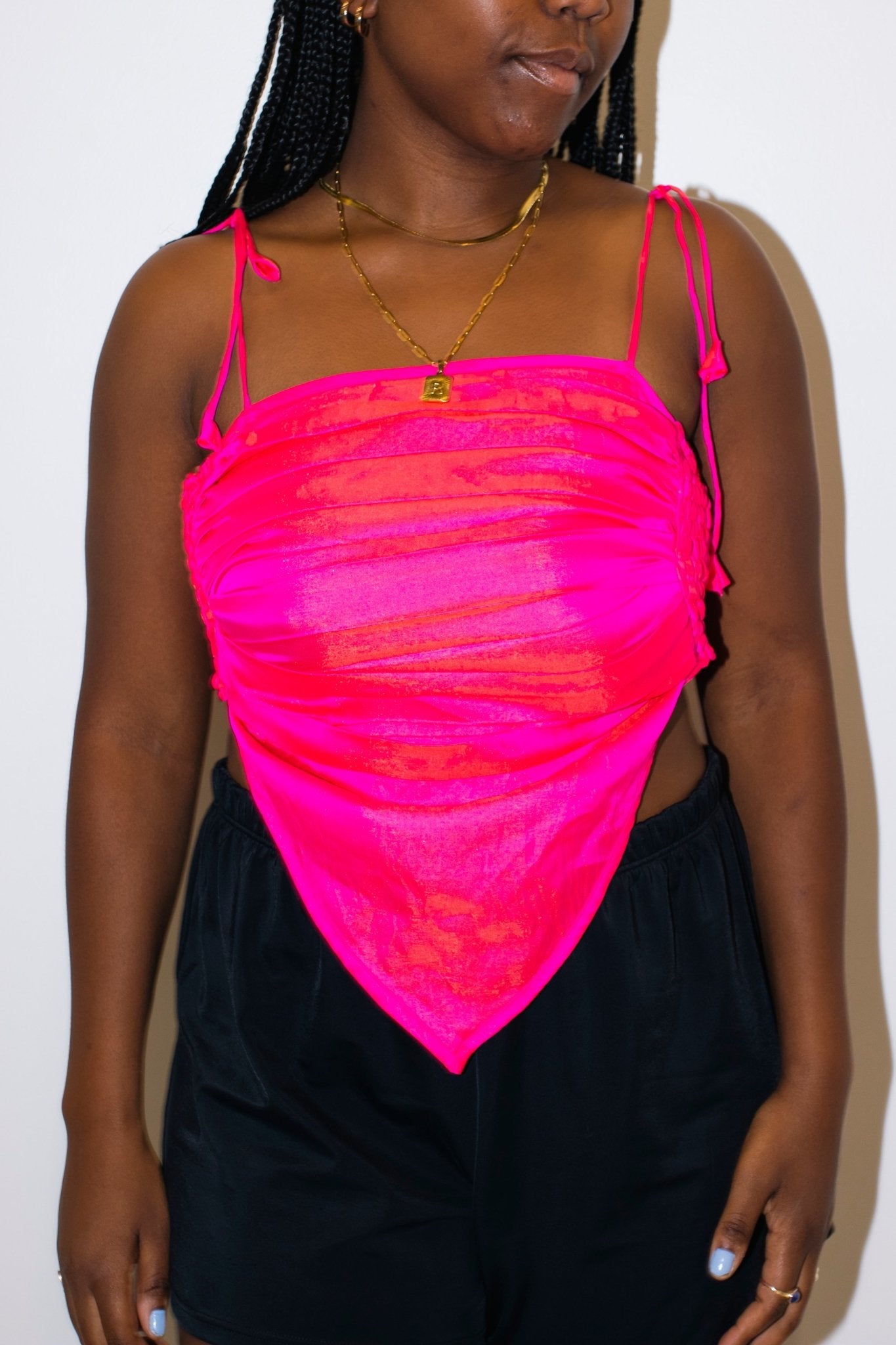 Reversible Electric Pink Bandeau - CHYATEE